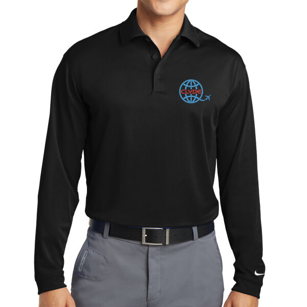 Clyde - Tall Long Sleeve Dri FIT Stretch Tech Polo Thumbnail