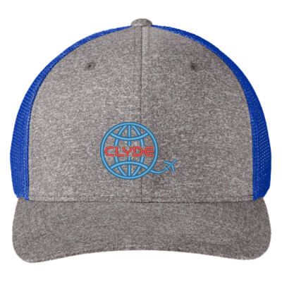 Clyde - Flexfit ® Melange Mesh Back Trucker Cap Thumbnail
