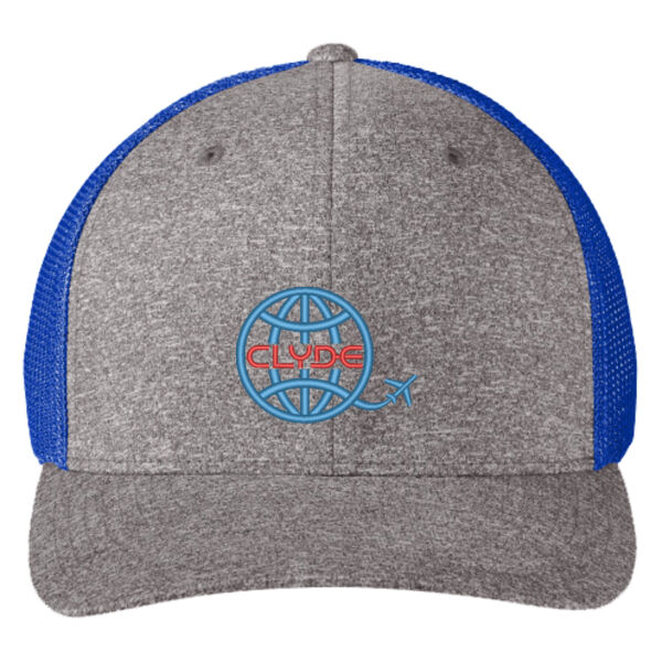Clyde - Flexfit ® Melange Mesh Back Trucker Cap Thumbnail