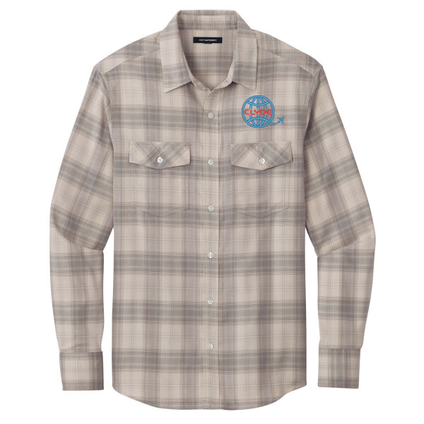 Clyde - Long Sleeve Ombre Plaid Shirt Thumbnail